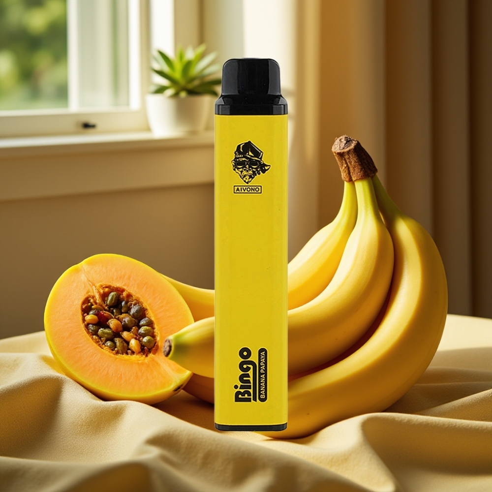 Aivono AIM BINGO 4000 Puffs Банан Папая 1000mAh