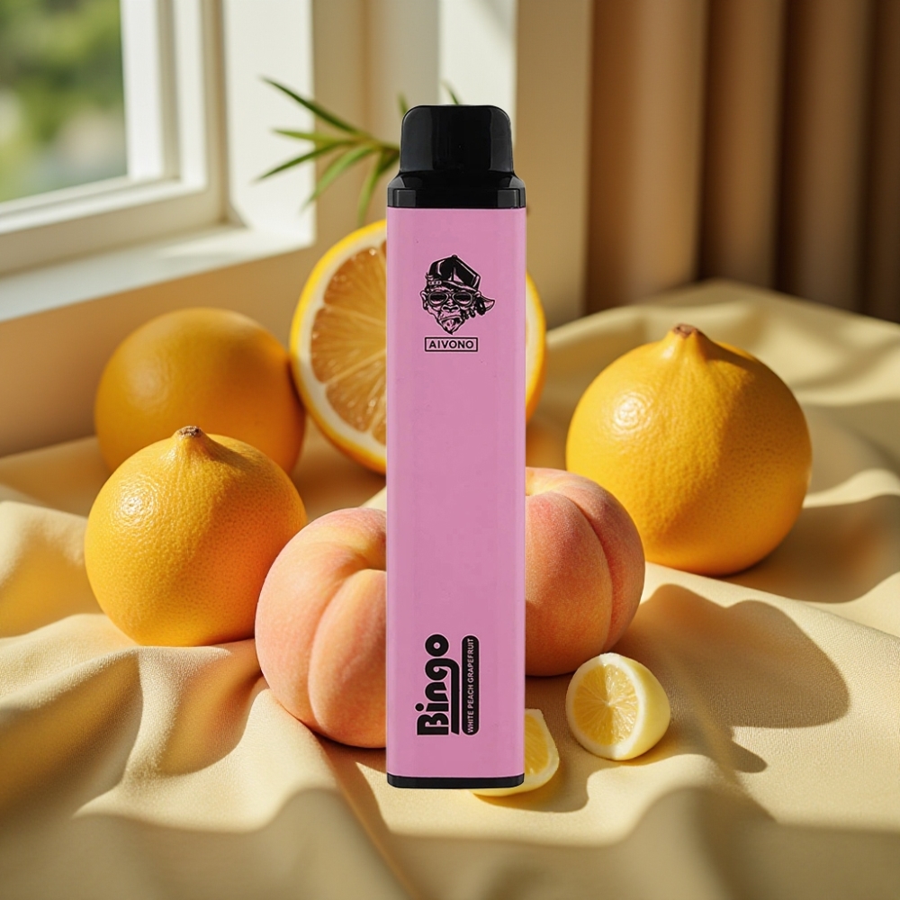 Aivono AIM BINGO 4000 Puffs 10mL Бял Праскос Грейпфрут