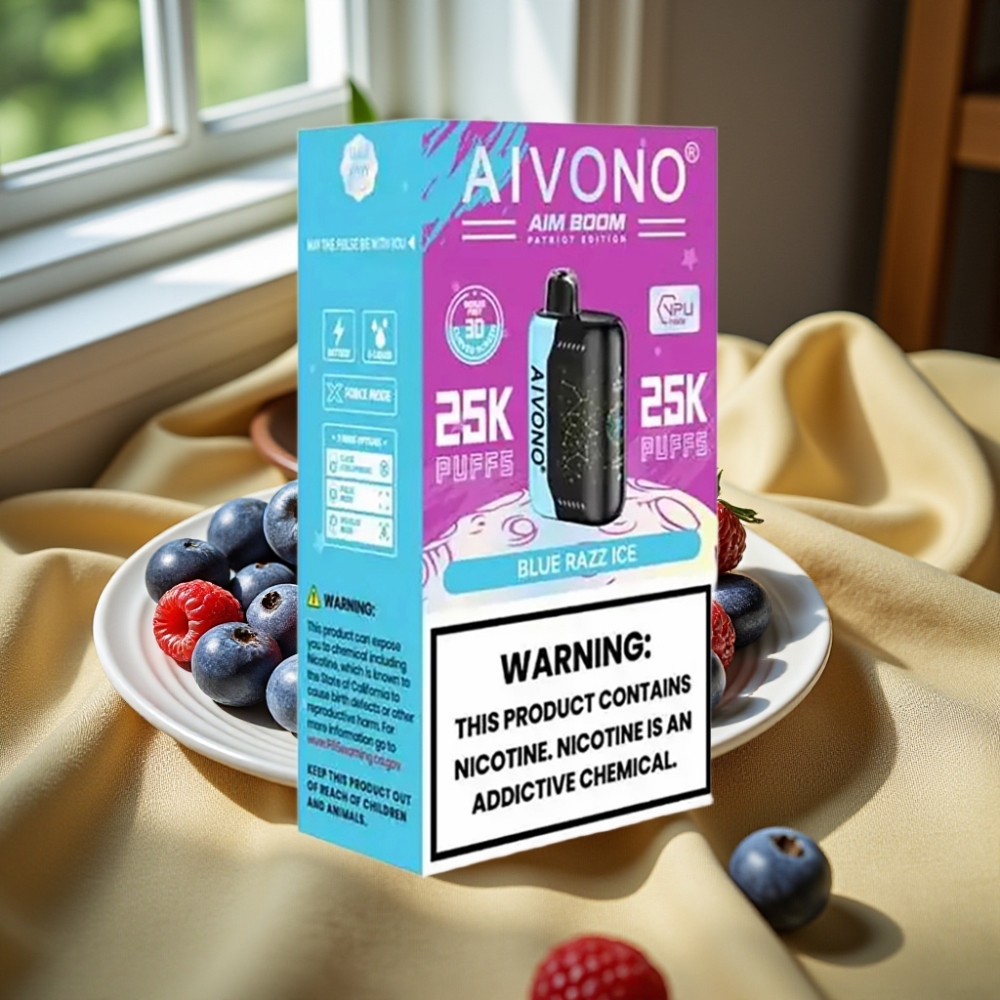 Aivono Aim Boom 25000 Puffs 28ml Blue Razz Ice