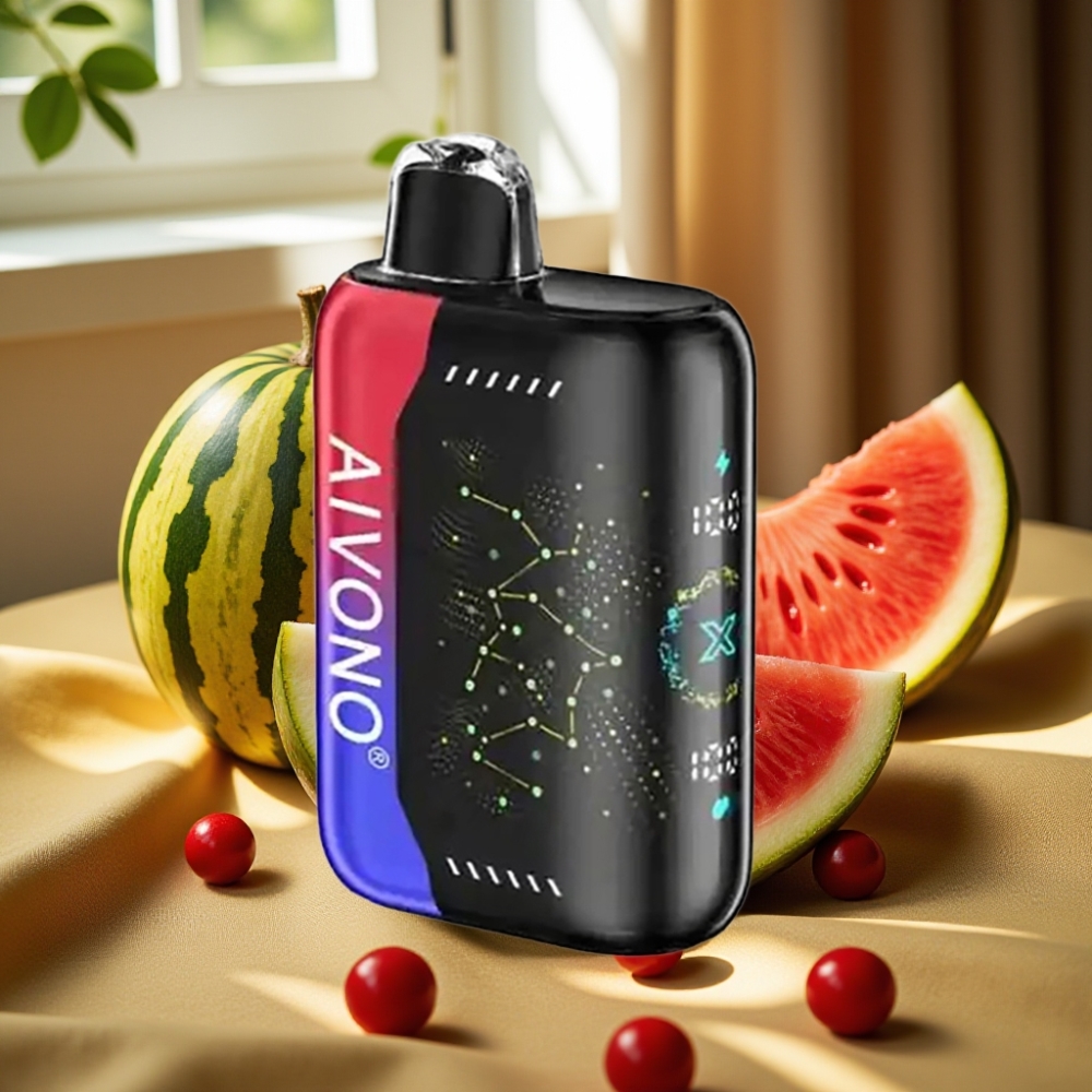 Aivono Aim Boom 25000 Puffs 28ml Iced Watermelon Cherry Aivono AIM BOOM 25000 Puffs 650mAh Ледена Диня Череша