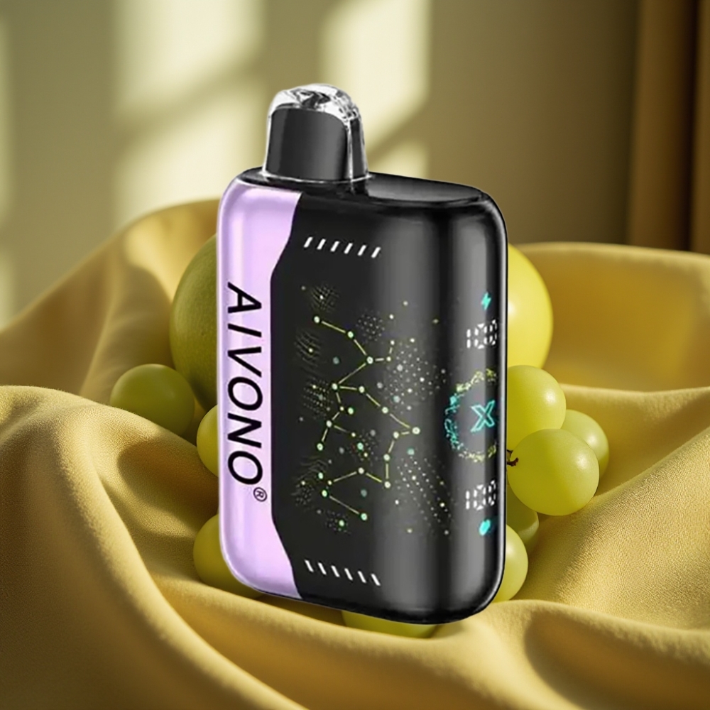 Aivono Aim Boom 25000 Puffs 28ml Зелено Ябъко Грозде Type-C