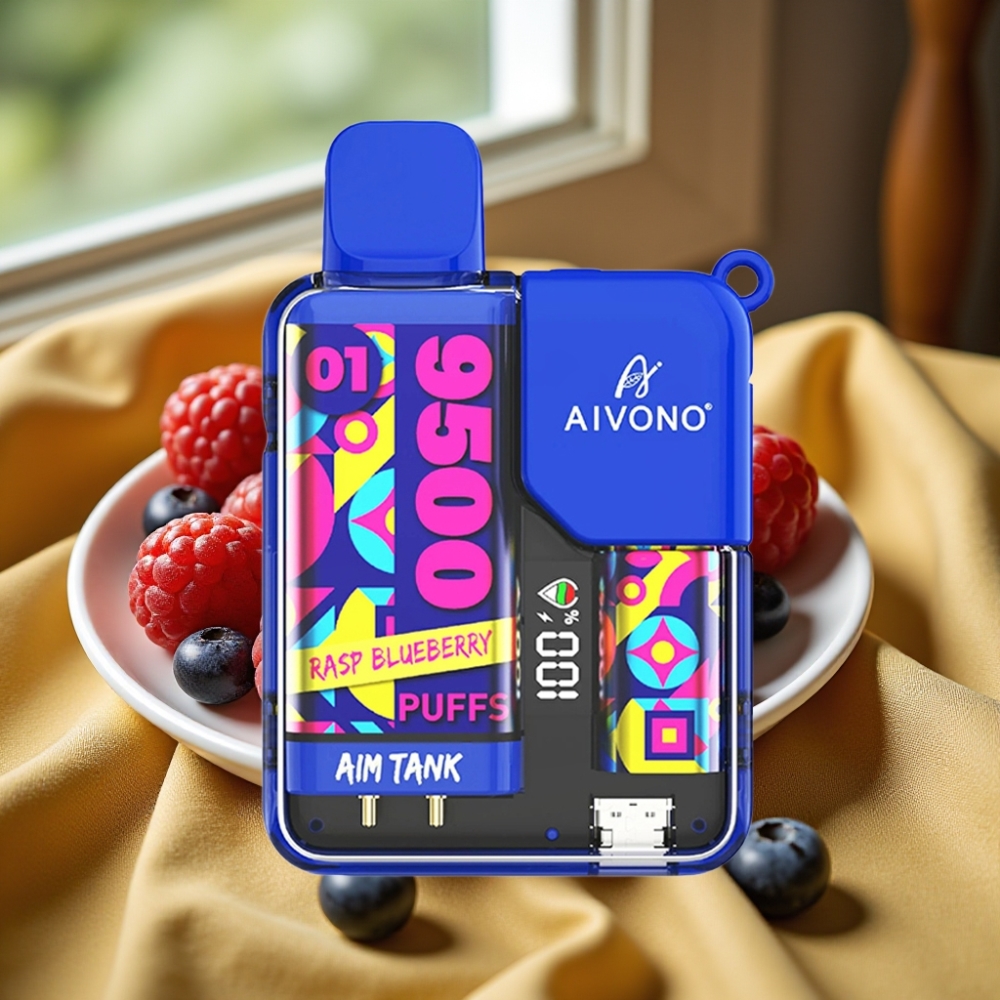 Aivono AIM-TANK 9500 Puffs 18ml LCD Малина Боровинка