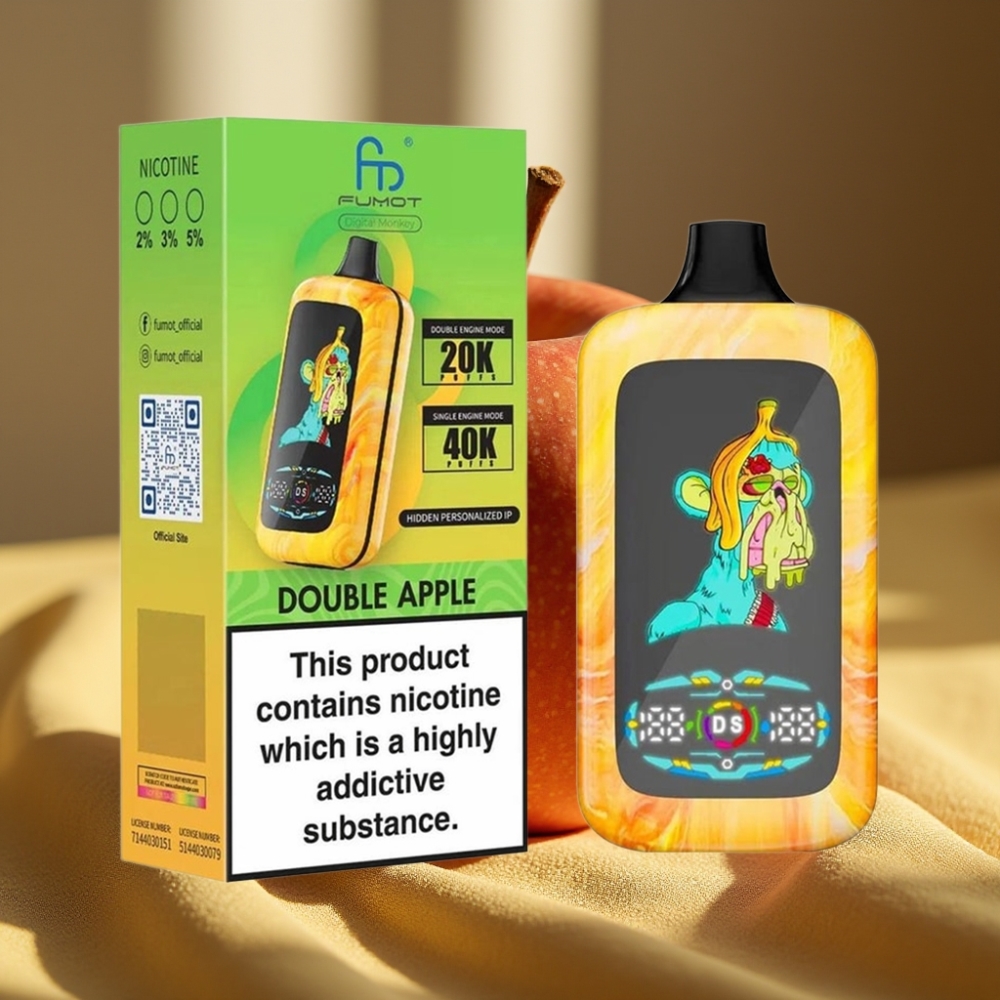Fumot Digital Monkey 40000 Puffs Dual Mesh Double Apple