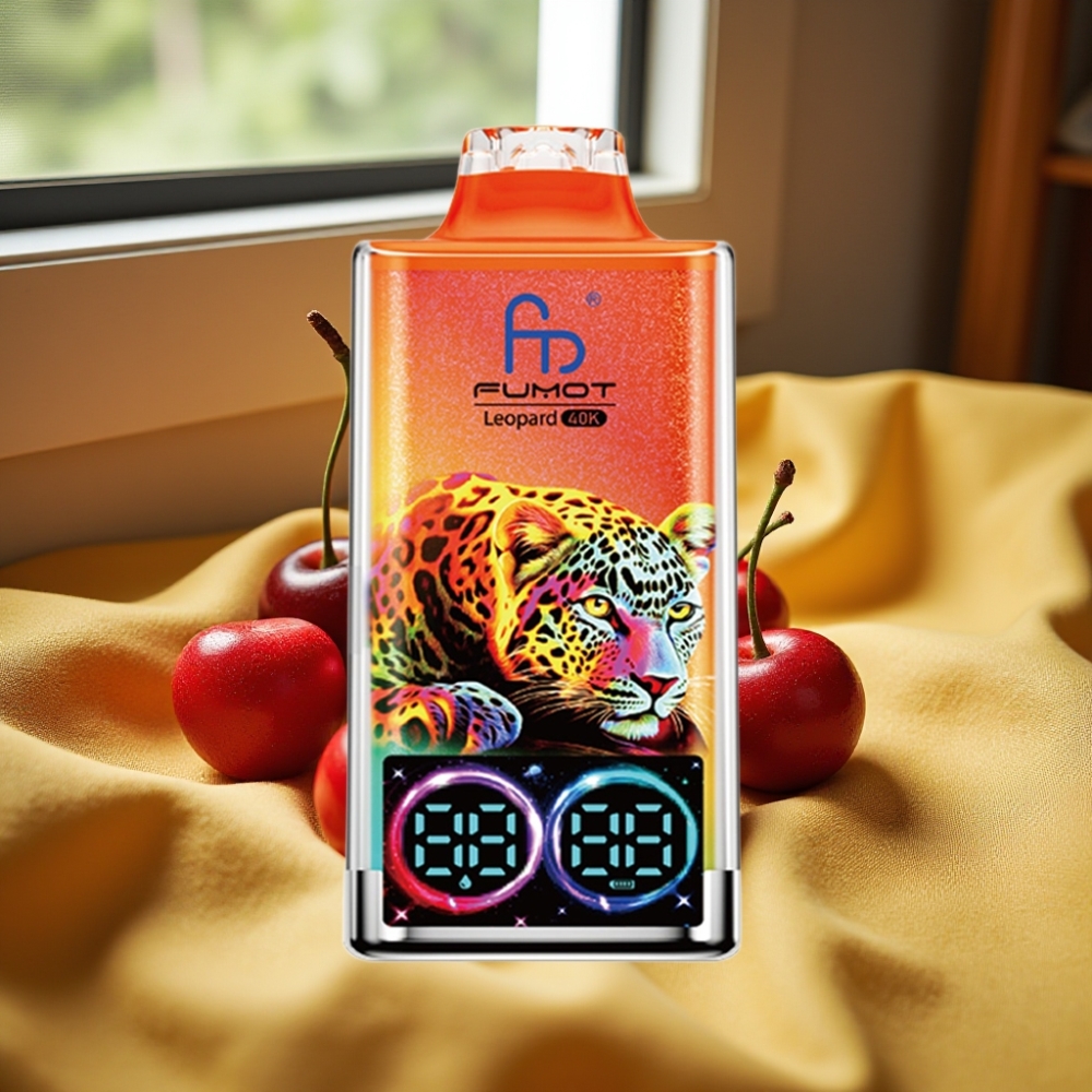 Fumot Leopard 40000 Puffs Dual Mesh Cherry Ice Fumot Leopard 40000 Puffs Type-C Вишнев Лед