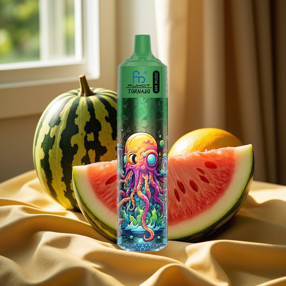 Fumot RandM Tornado 30000 Puffs 30mL LED Диня Пъпеш