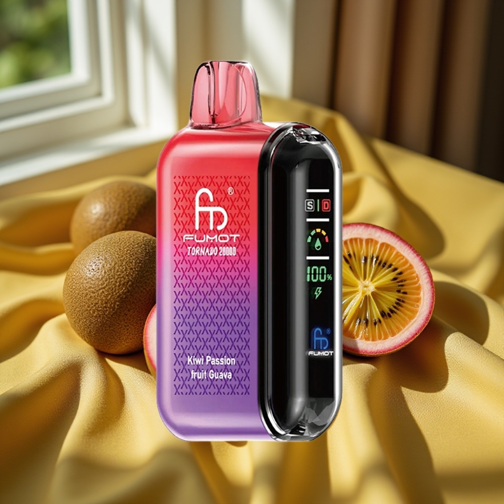Fumot Tornado 20000 Puffs Dual Mesh 20ml Киви Пъшо Фрукт Гуава