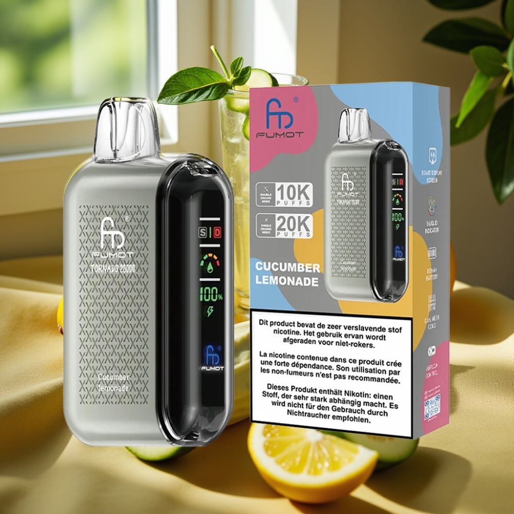 Fumot Tornado 20000 Puffs Dual Mesh Cucumber Лимонада