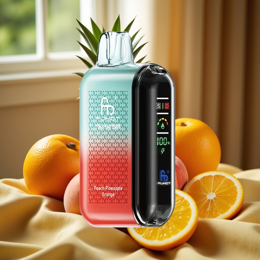 Fumot Tornado 20000 Puffs Dual Mesh Портокал Праскова Ананас