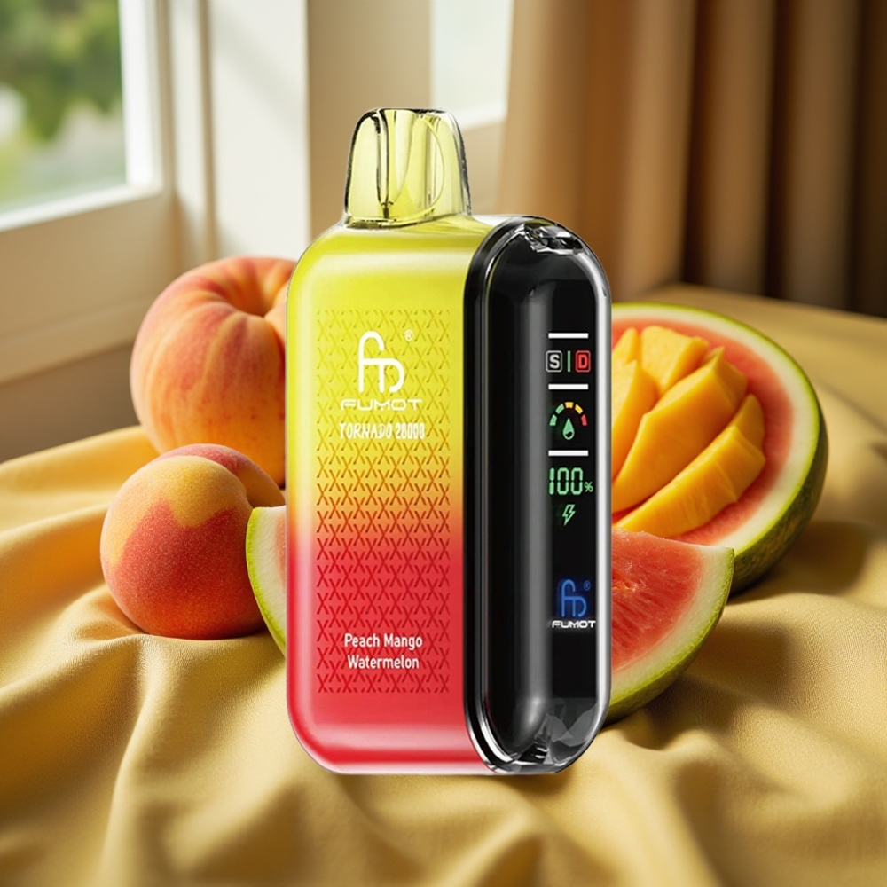 Fumot Tornado 20000 Puffs Dual Mesh Peach Mango Диня