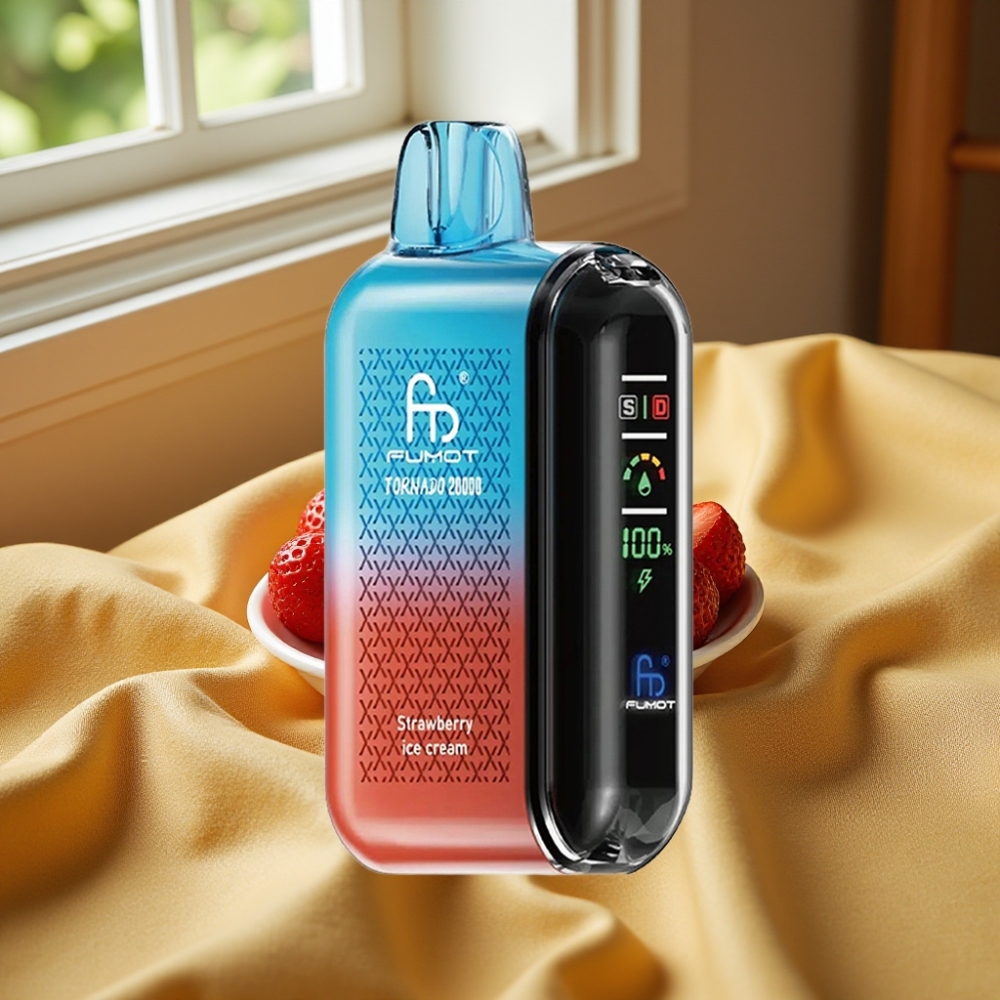 Fumot Tornado 20000 Puffs Dual Mesh Strawberry Ice Cream