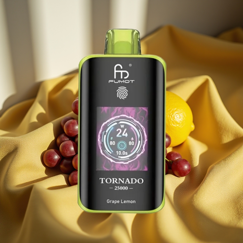 Fumot Tornado 25000 Puffs HD Screen Грозд Лимон