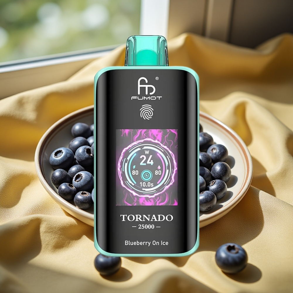 Fumot Tornado 25000 Puffs HD Screen Боровинка На Лед