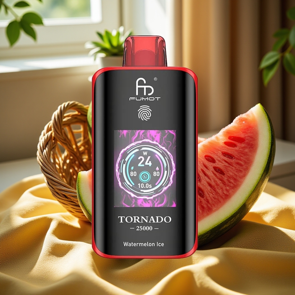 Fumot Tornado 25000 Puffs HD Screen Диня Лед