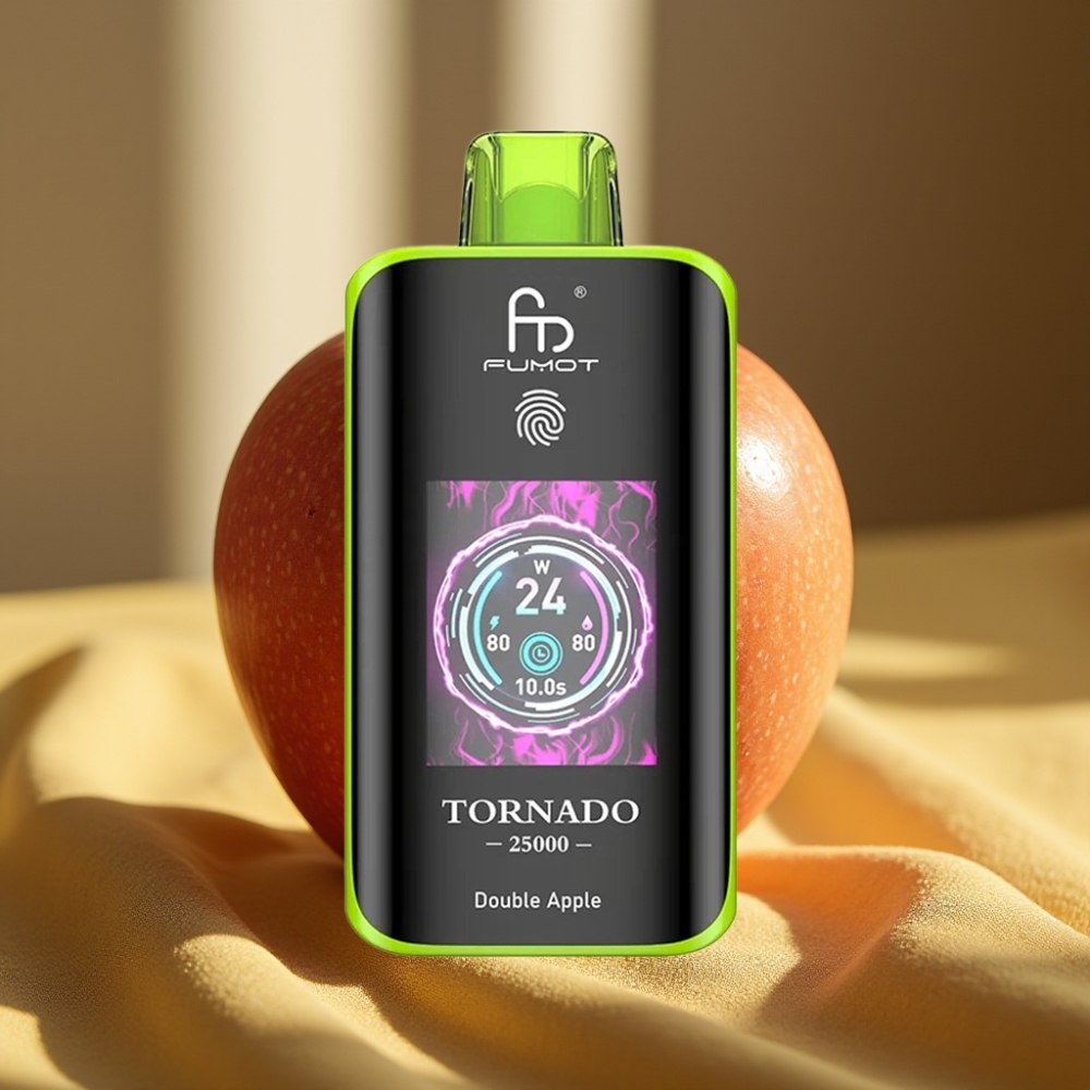 Fumot Tornado 25000 Puffs HD Screen Двойна Ябълка