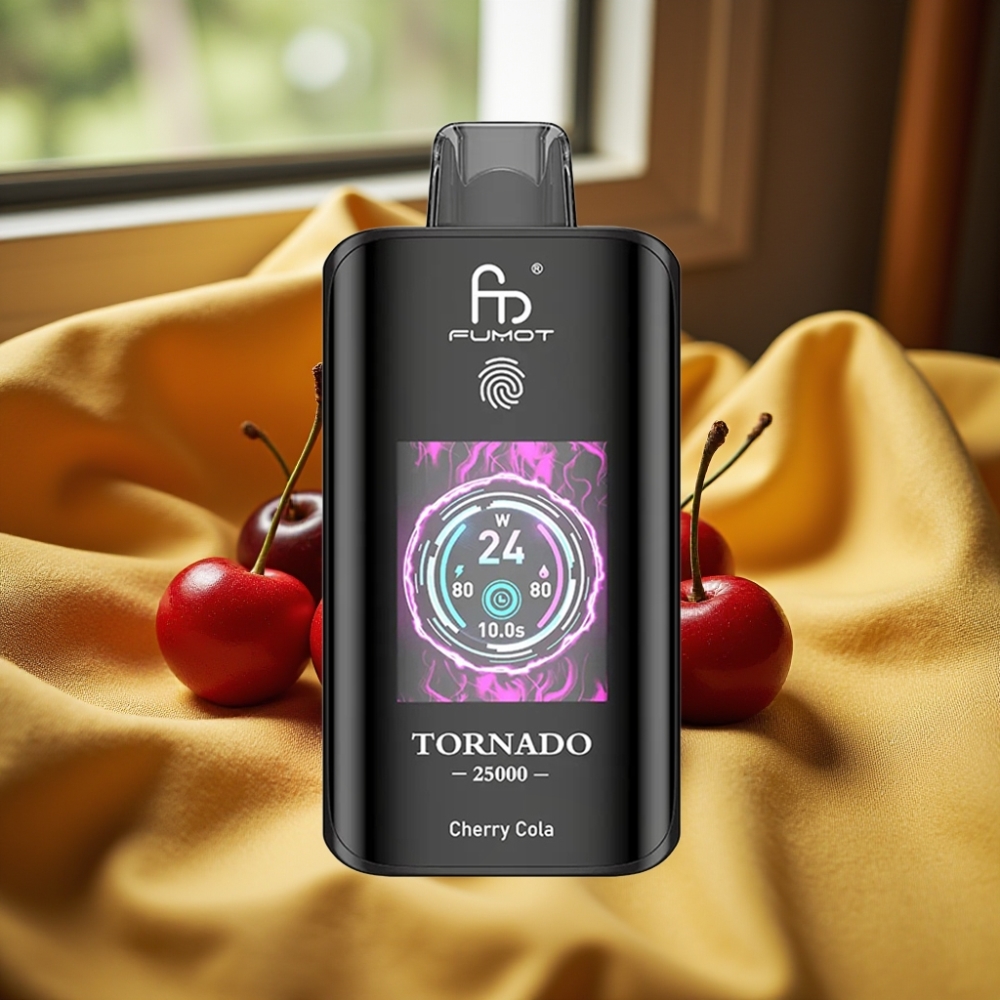 Fumot Tornado 25000 Puffs HD Screen Вишна Кола