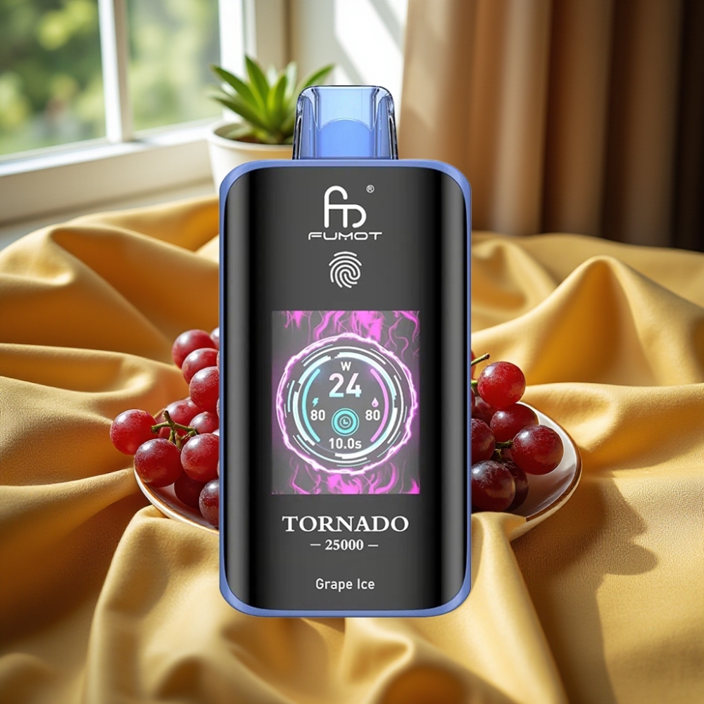 Fumot Tornado 25000 Puffs HD Screen Гледжов Лед