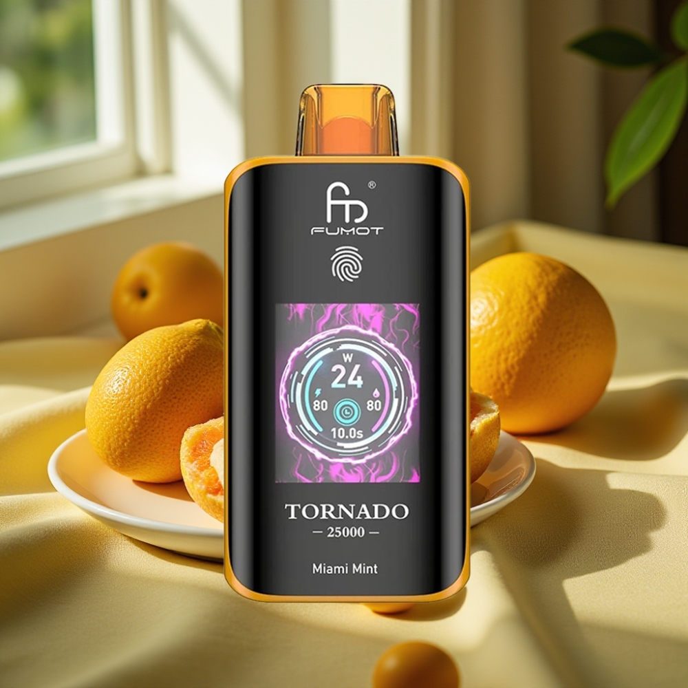 Fumot Tornado 25000 Puffs HD Screen Miami Мента