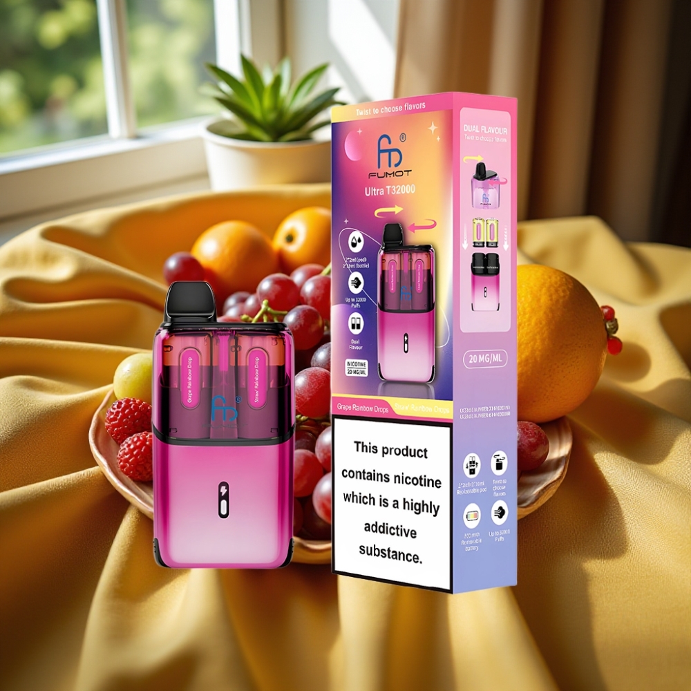 Fumot Ultra T32000 32000 пуфа 800mAh Battery Гроздови Рainbow Drops - Ягодови Rainbow Drops