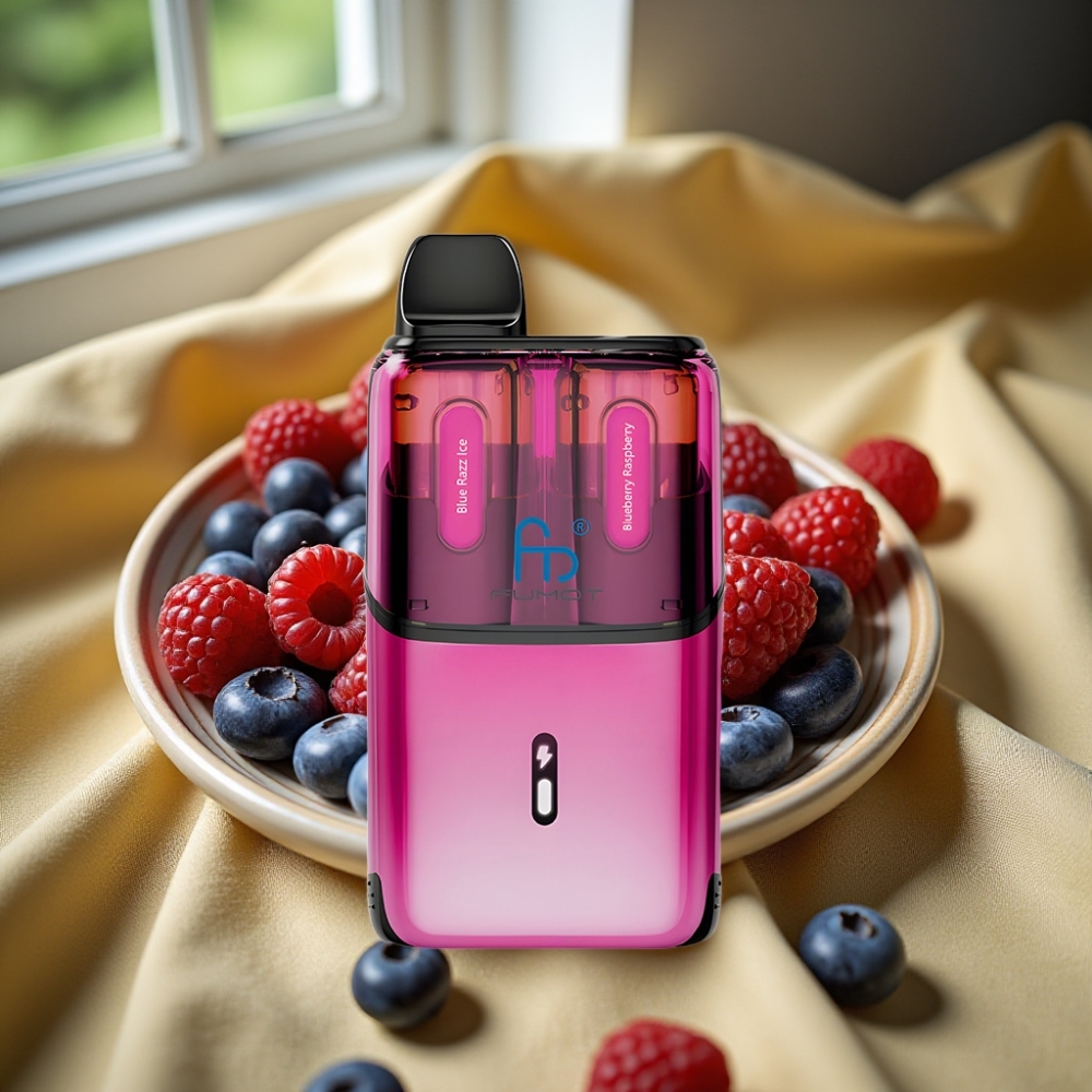 Fumot Ultra T32000 32000 пуфа 800mAh батерия Синьо Малина Лед - Боровинка Малина
