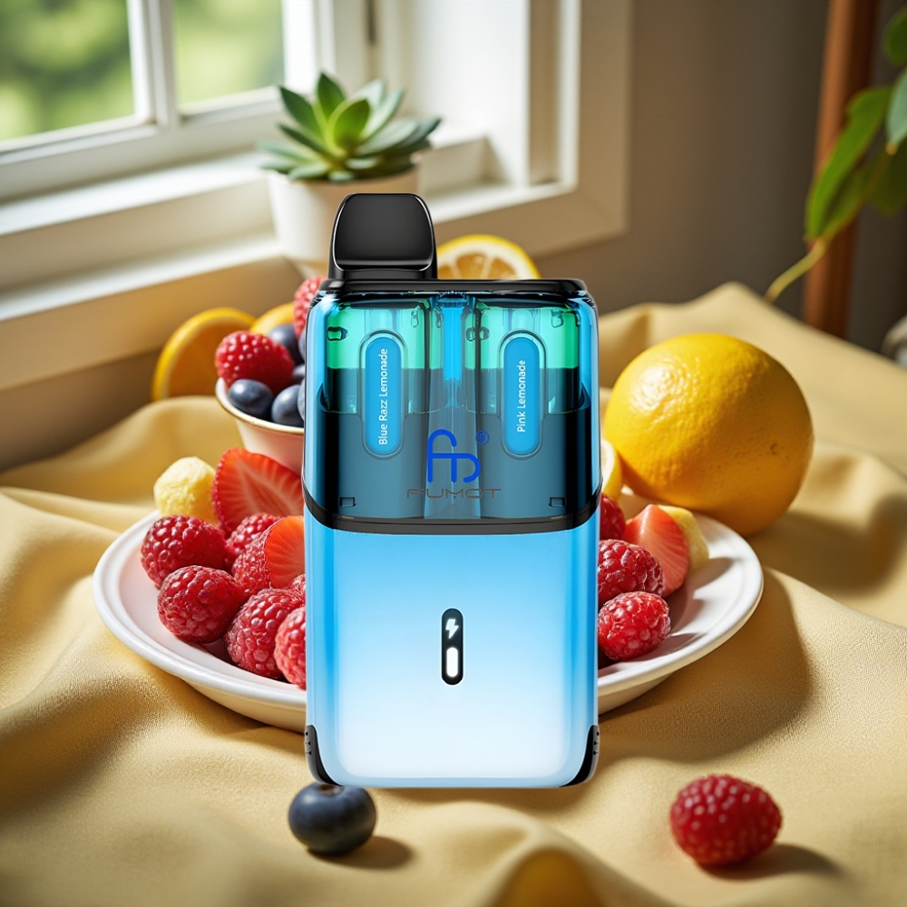 Fumot Ultra T32000 32000 пуфки Син Малина Лимонада - Розова Лимонада 800mAh