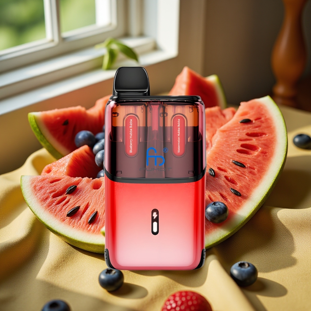Fumot Ultra T32000 Disposable Vape 32000 пуфки Blueberry Hubba Bubba - Диня Hubba Bubba 24ml