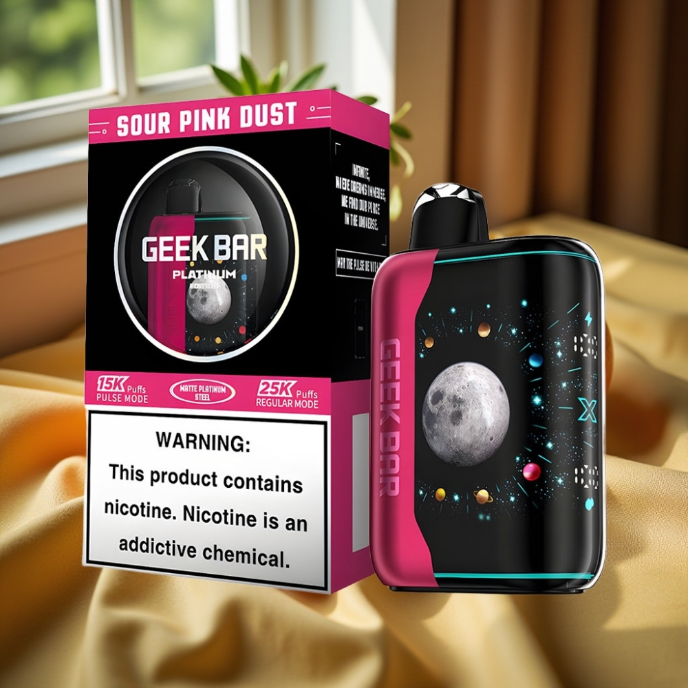 GEEK BAR Platinum Edition 25000 пуфа с USB-Type C зареждане и кисел розов прах