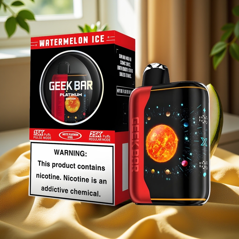GEEK BAR Platinum Edition 25000 пуфа с USB-Type C зареждане Диня Лед