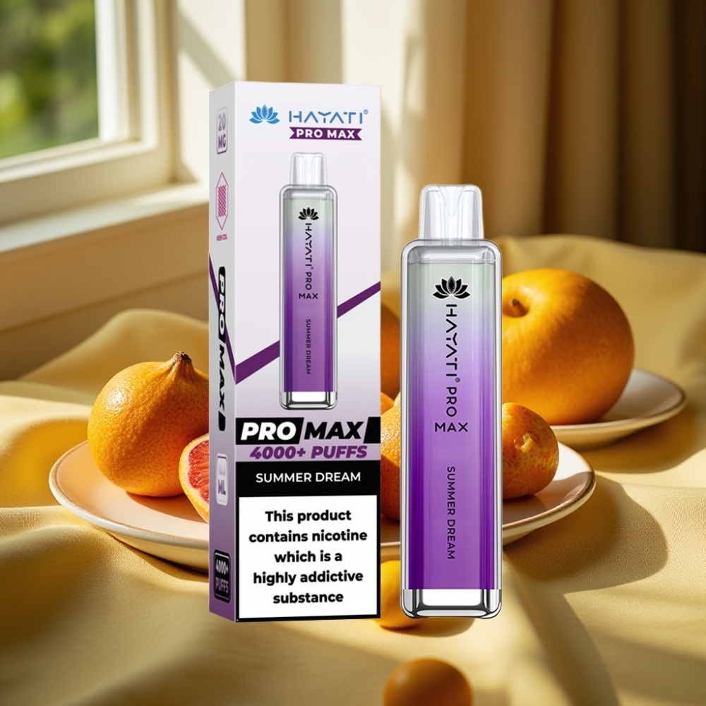 Hayati Pro Max 4000 Пуфове Disposable Vape Лятна Мечта 1400mAh
