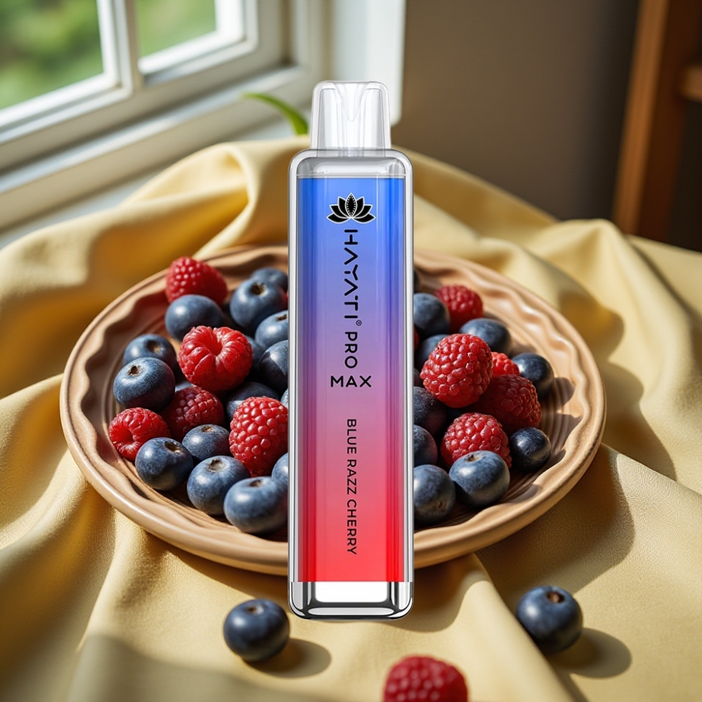 Hayati Pro Max 4000 Пуфове Disposable Vape Синьо Малина Череша 2% Nicotine 1400mAh