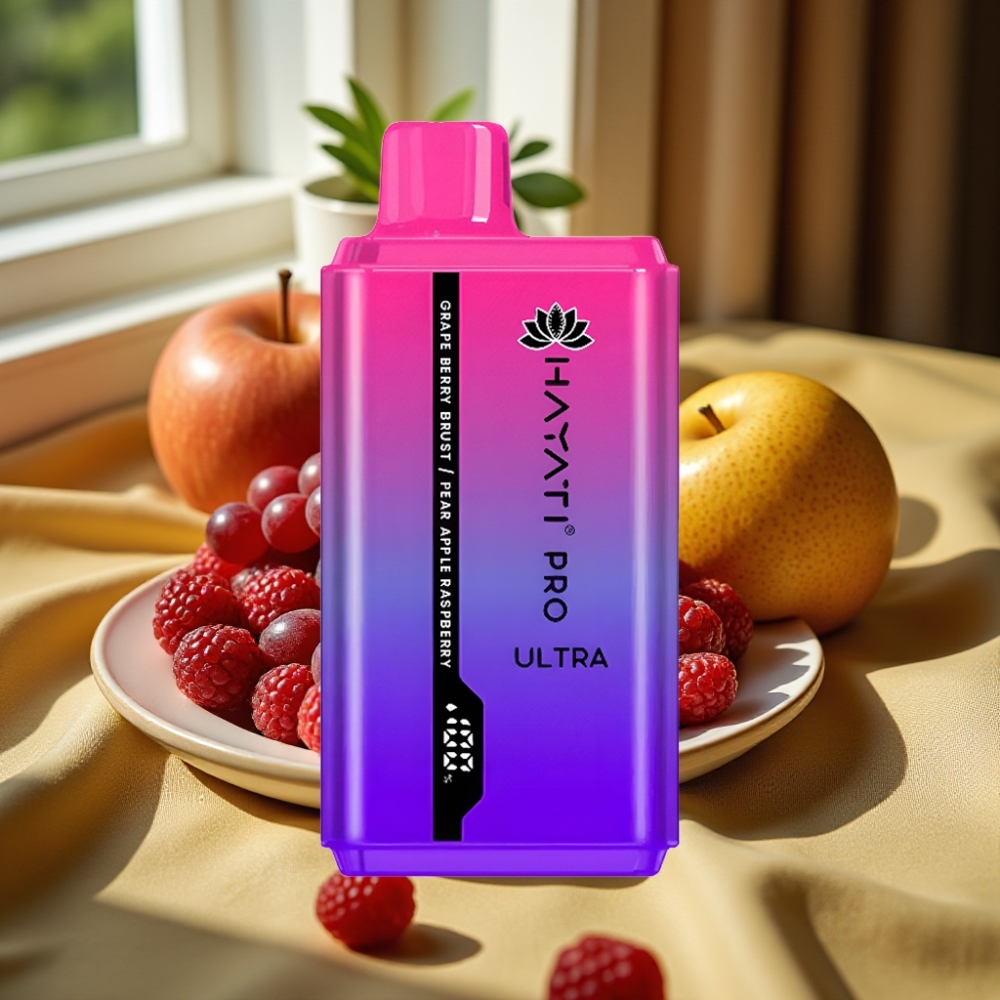 Hayati Pro Ultra 15000 Puffs 850mAh Гроздово Ягодов Врях Первена Малинов