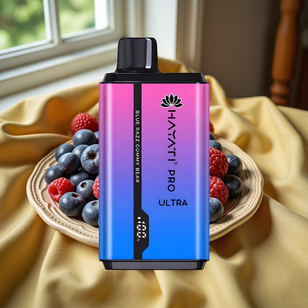 Hayati Pro Ultra 15000 Puffs 850mAh Синьо Раж Гумени Мечета