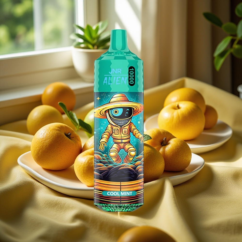 JNR Alien 10000 Puffs 850mAh LED Cool Мента