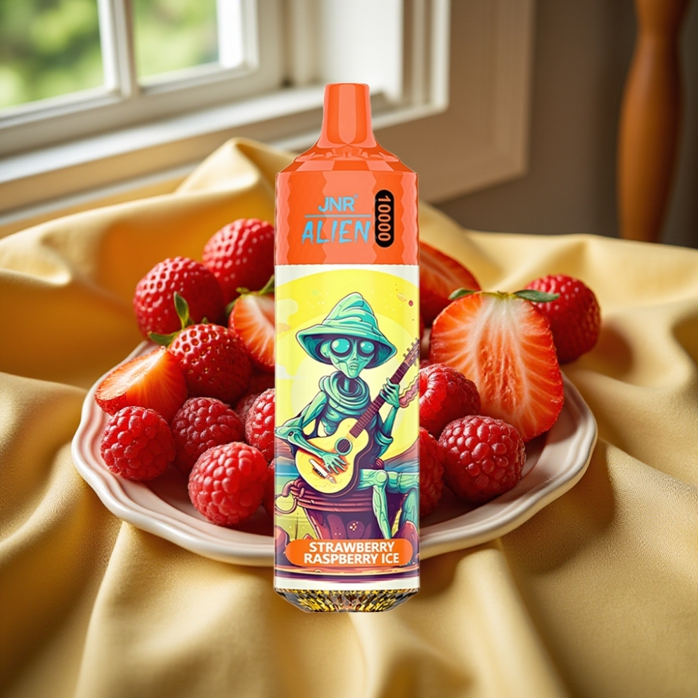 JNR Alien 10000 Puffs 850mAh LED Ягода Лед Ягодов сладолед с малина
