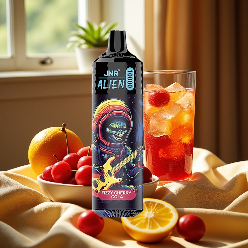 JNR Alien 10000 Puffs 850mAh RGB LED Спортивна Кола с Череша