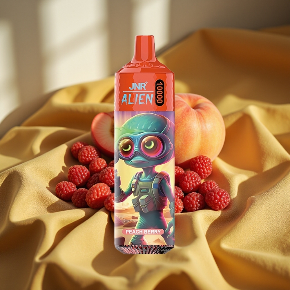 JNR Alien 10000 Puffs Peach Berry LED RGB 850mAh