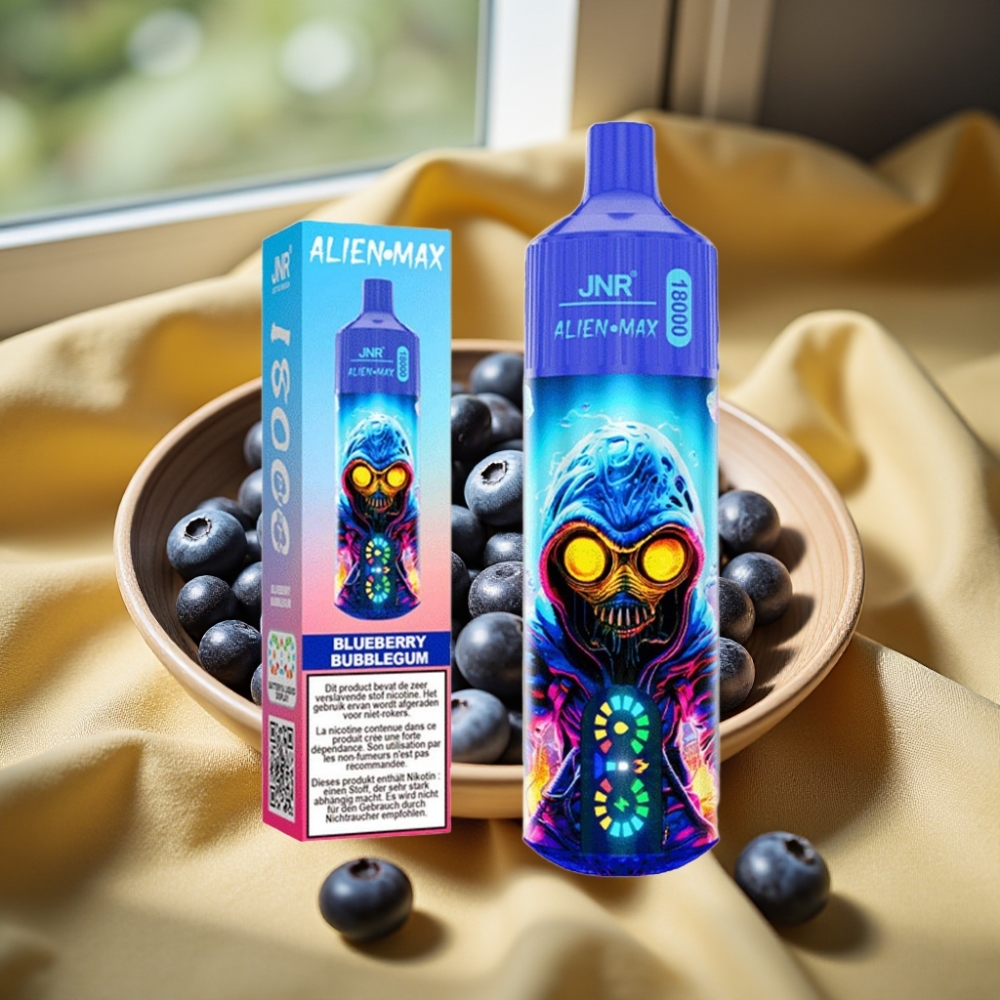 JNR Alien Max 18000 Puffs Dual Mesh Blueberry Bubblegum