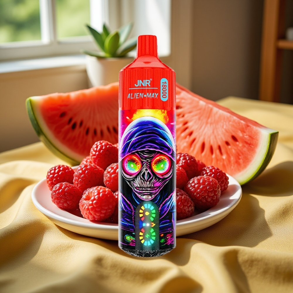 JNR Alien Max 18000 Puffs Dual Mesh LED Малина Диня Лед