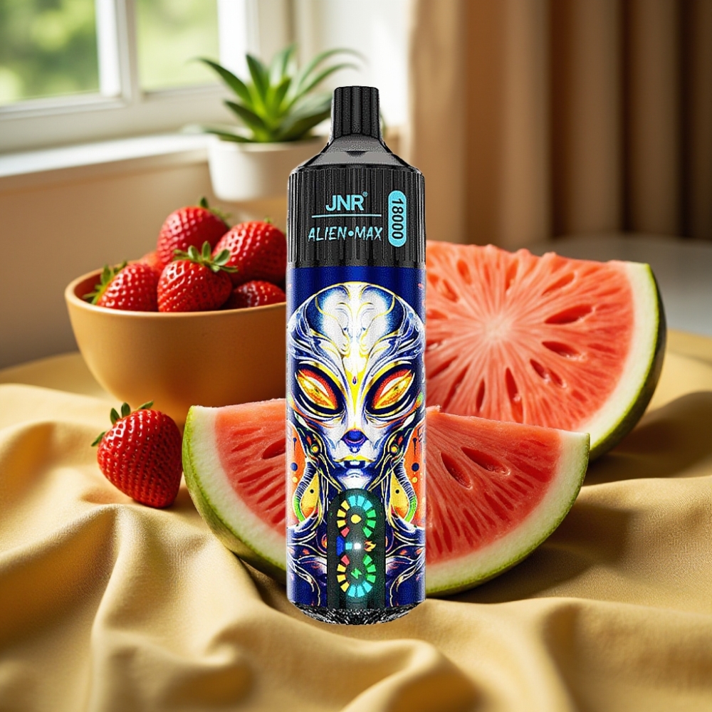 JNR Alien Max 18000 Puffs Двойна мрежа Ягода Диня Дъвка