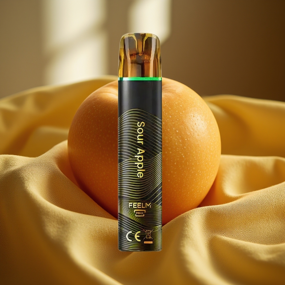 JNR Black&Golden 800 Puffs 550mAh Disposable Vape Кисела Ябълка