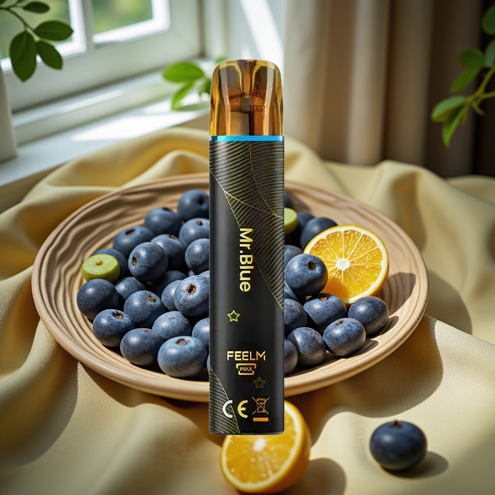 JNR Black&Golden 800 Puffs 550mAh Disposable Vape Синьо