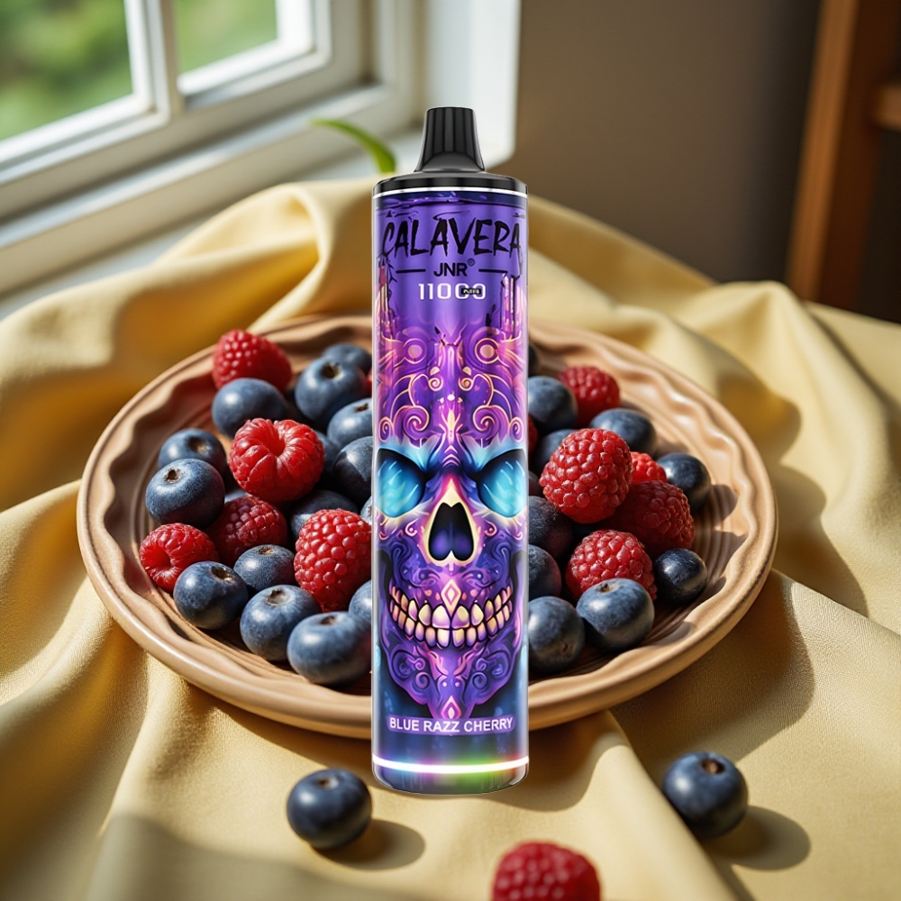 JNR Calavera 11000 Puffs Disposable Vape Синьо Малпиново Череша Type-C 850mAh