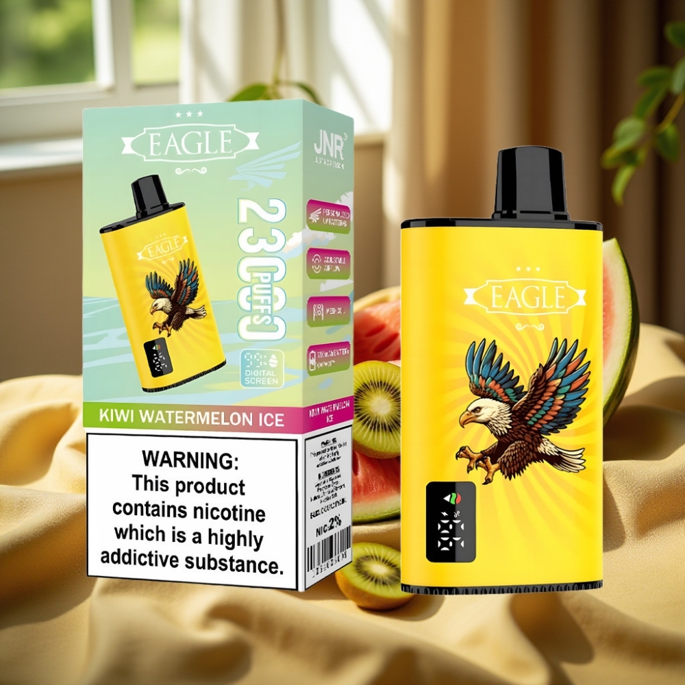 JNR EAGLE Smart 23000 Puffs Digital Screen Adjustable Airflow Диса Инжектор Киви Диня Лед