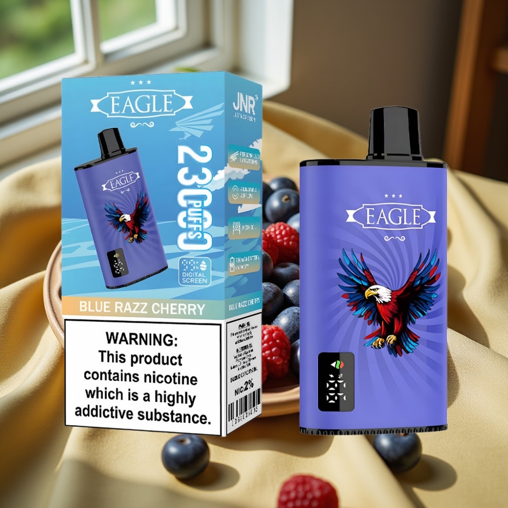 JNR EAGLE Smart 23000 Puffs Digital Screen Blue Razz Череша