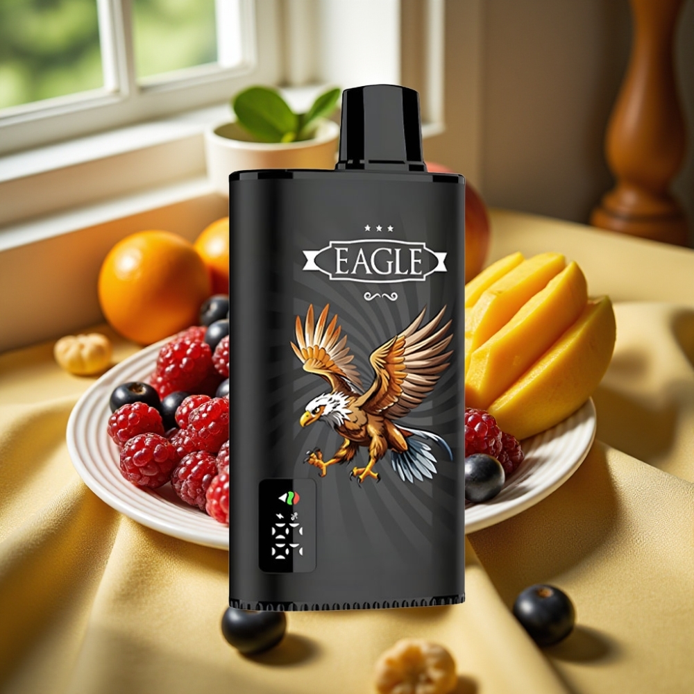JNR EAGLE Smart 23000 Puffs Disposable Vape Blackcurrant Mango Ice с Digital Screen и Adjustable Airflow
