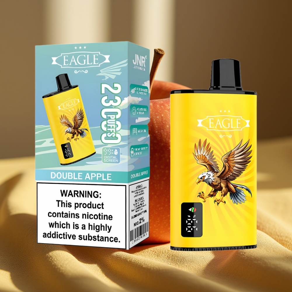 JNR EAGLE Smart 23000 Puffs Disposable Vape Двойна Ябълка Digital Screen Adjustable Airflow