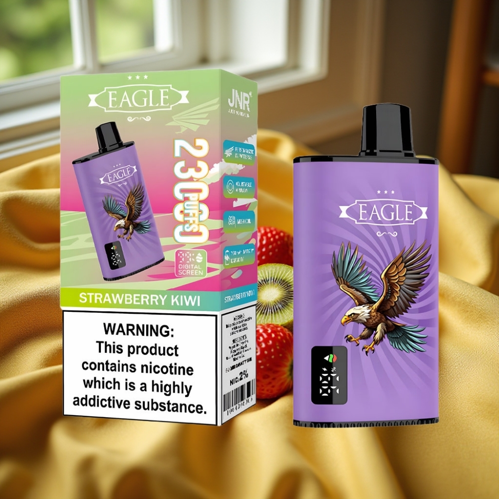 JNR EAGLE Smart 23000 Puffs Disposable Vape Ягода Киви Digital Screen Adjustable Airflow