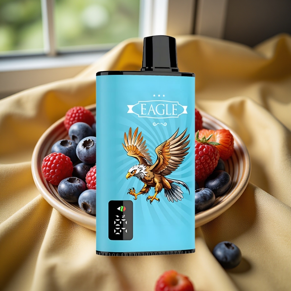 JNR EAGLE Smart 23000 Puffs Disposable Vape Синьо Боровинково Кисела Малина Digital Screen Adjustable Airflow