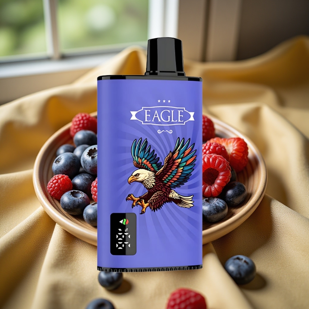JNR EAGLE Smart 23000 Puffs Disposable Vape Дигитален Екран Малина Череша Синька