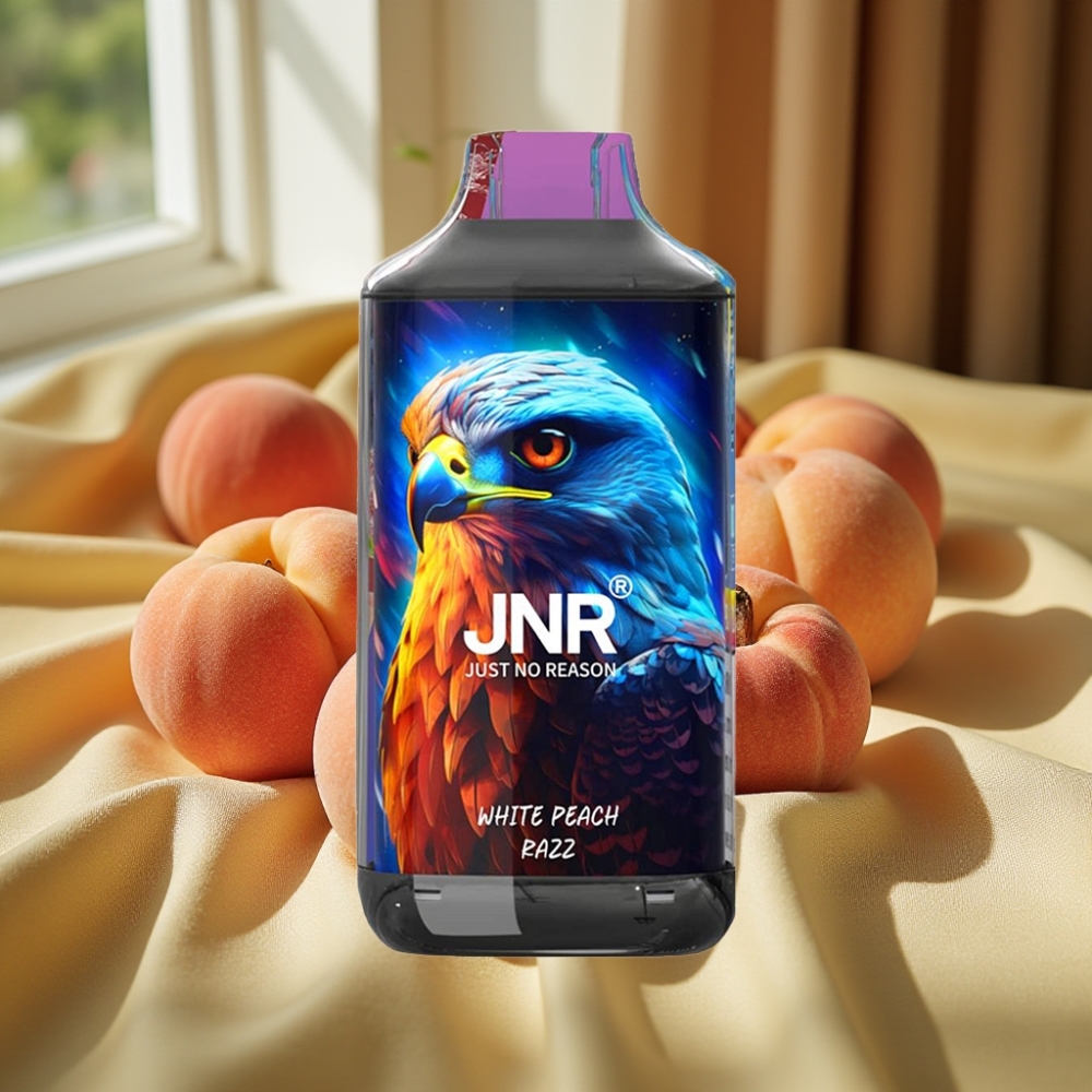 JNR Falcon 16000 Puffs 850mAh Бял Праскова Razz