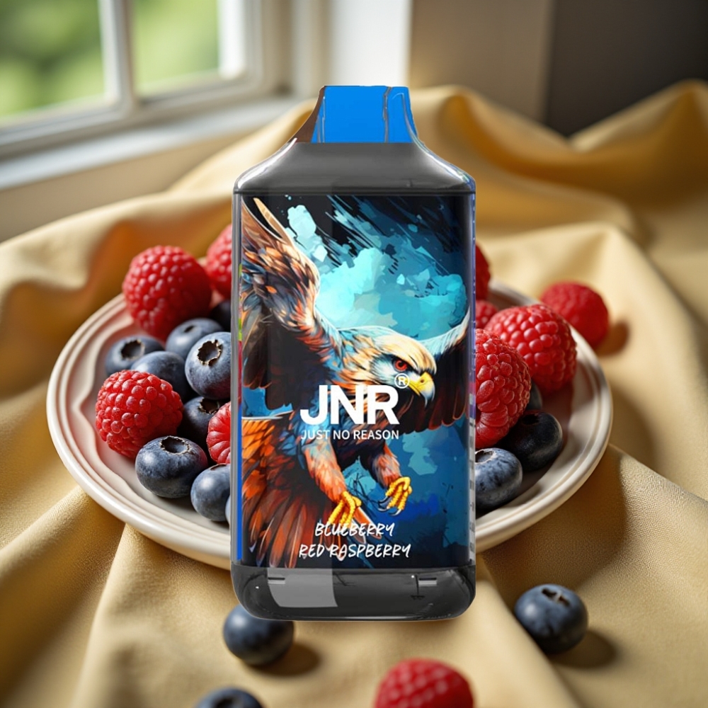 JNR Falcon 16000 Puffs Dual Mesh Blueberry Червена Малина